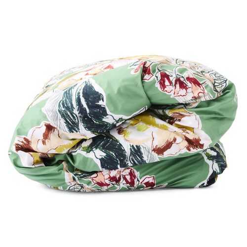 Kip&Co Somerset Green Organic Cotton Quilt Cover